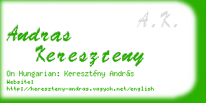 andras kereszteny business card