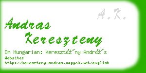 andras kereszteny business card